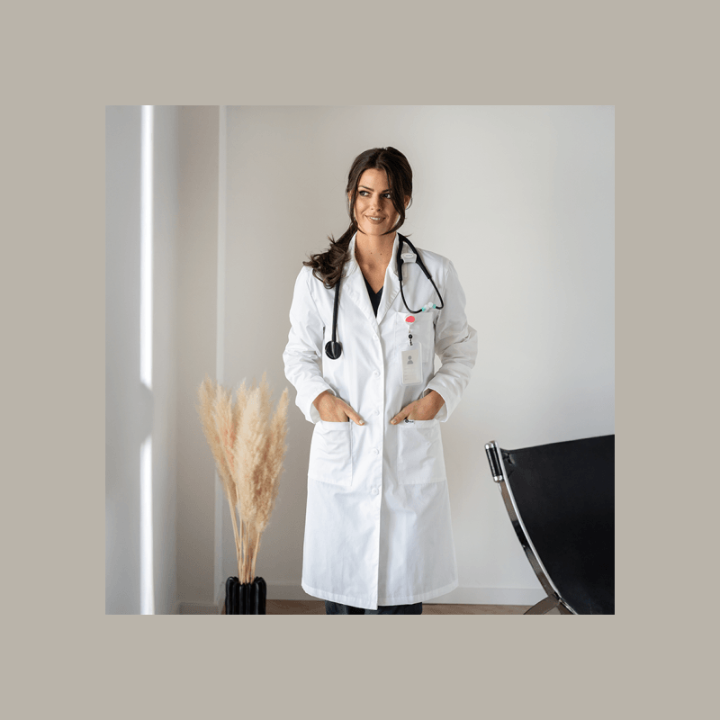 ŽENSKA DELOVNA HALJA BIANCA BELA