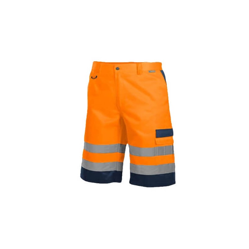 HLAČE KRATKE HI VIS ORANŽNE DROGOWIEC 