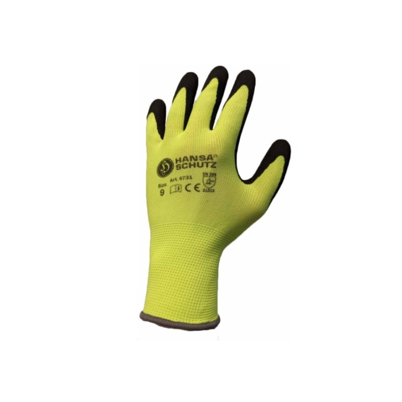 Rokavice s peskastim lateks premazom