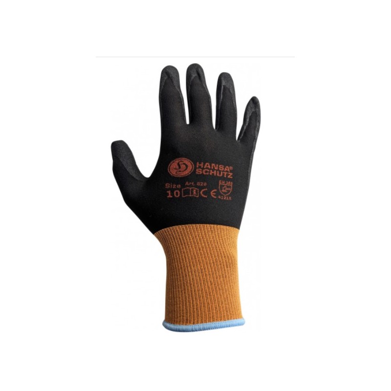 Rokavice s premazom nitrilne pene 