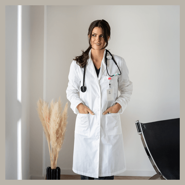 ŽENSKA DELOVNA HALJA BIANCA BELA