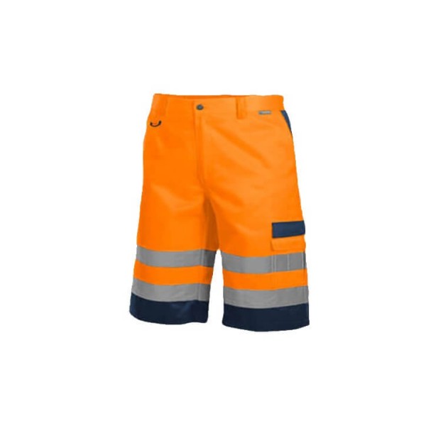 HLAČE KRATKE HI VIS ORANŽNE DROGOWIEC 