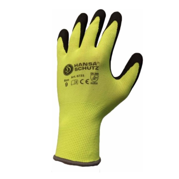 Rokavice s peskastim lateks premazom