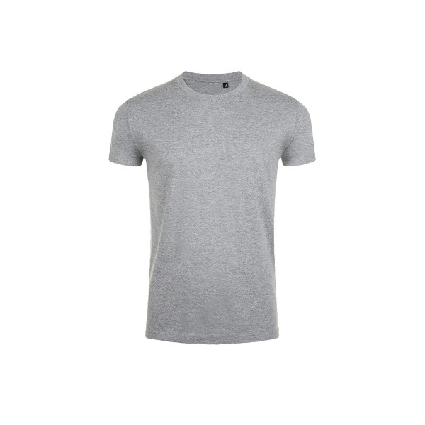 T-SHIRT MAJICA S KRATKIMI ROKAVI SOLS IMPERIAL FIT MEN siva