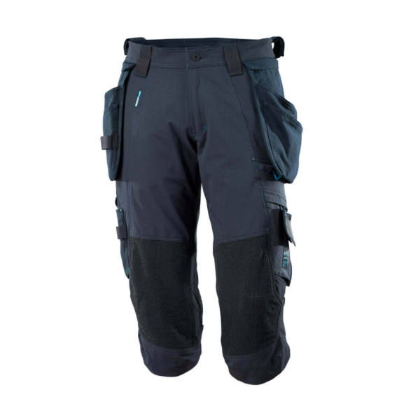 HLAČE PIRATKE Z ODSTRANLJIVIMI ŽEPI ADVANCED TEMNO MODRA