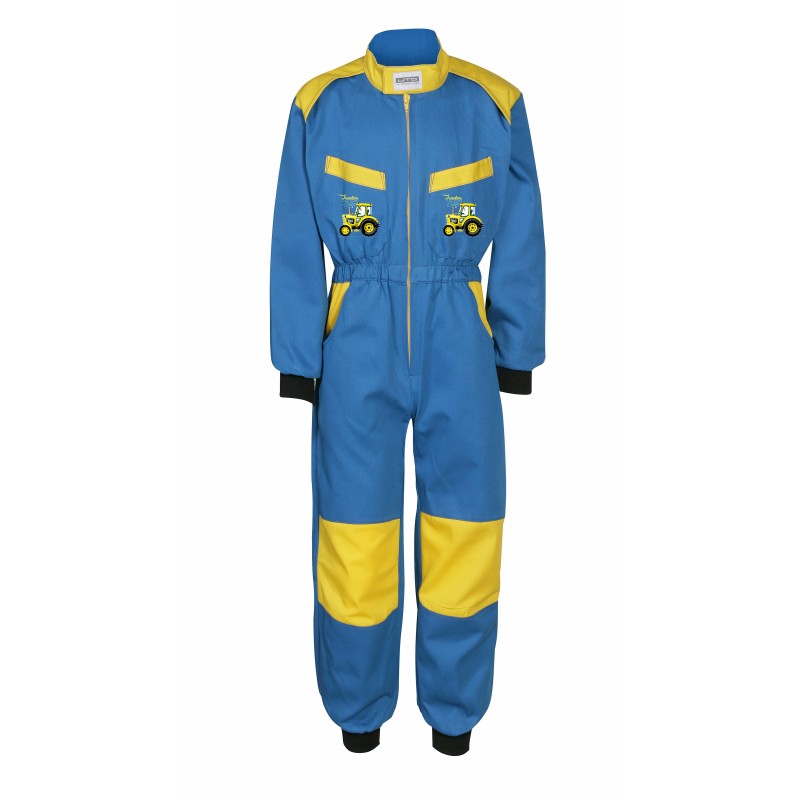 OTROŠKI DELOVNI KOMBINEZON V MODRO RUMENI BARVI