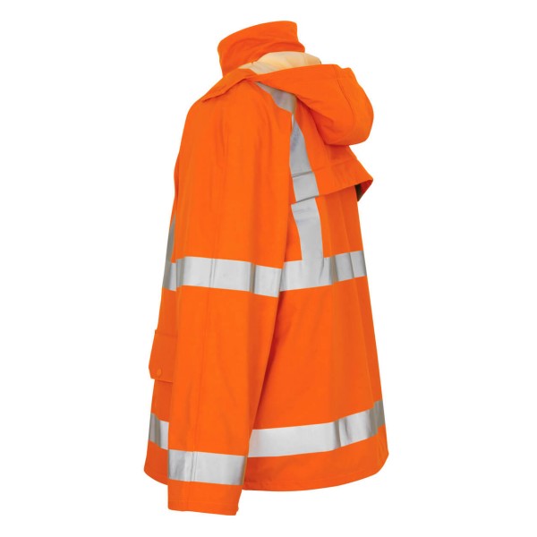 JAKNA DEŽNA HI VIS ORANŽNA