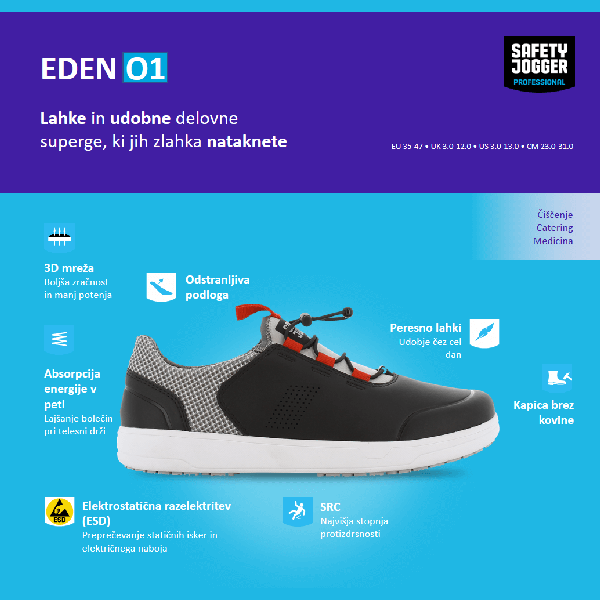 Delovni čevlji Eden info